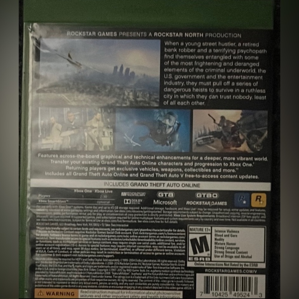 Preowned GTA 5 Xbox One With Manual Great Condition Play Through Out 17+ Only. - Picture 6 of 12